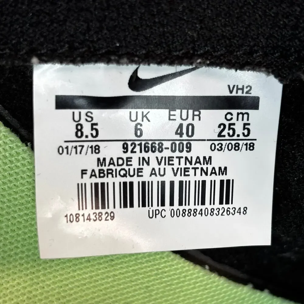 🔴 NIKE TANJUN RACER Women Size 8.5 Black Pink Athletic Running Shoes 921668-009